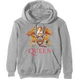 Queen Unisex Pullover Hoodie: Classic Crest