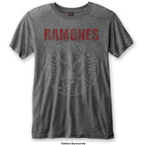 Ramones Unisex T-Shirt: Presidential Seal (Burnout)