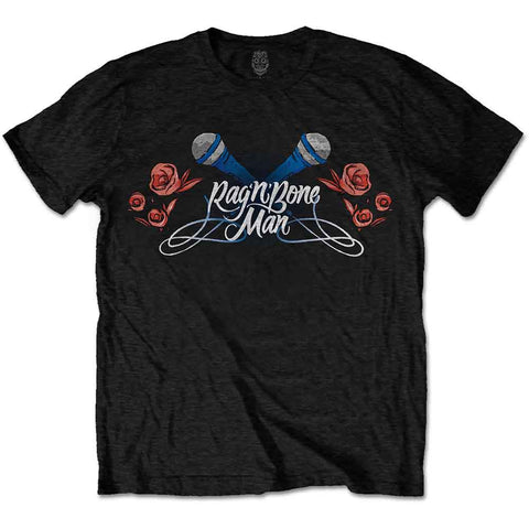 Rag'n'Bone Man Unisex T-Shirt: Mics & Roses