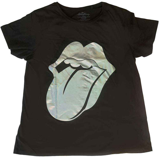 The Rolling Stones Unisex T-Shirt: Foil Tongue