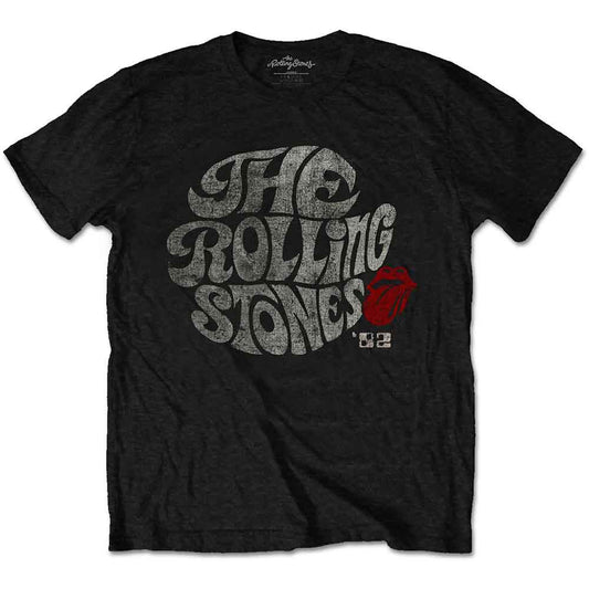 The Rolling Stones Unisex T-Shirt: Swirl Logo '82