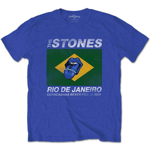 The Rolling Stones Unisex T-Shirt: Copacabana Blue