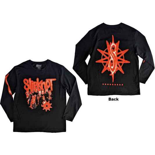 Slipknot Unisex Long Sleeve T-Shirt: The End, So Far Group Photo Tribal-S Nonagram