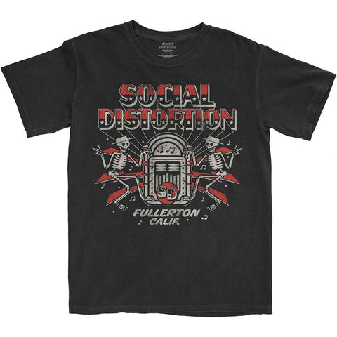 Social Distortion Unisex T-Shirt: Jukebox Skelly