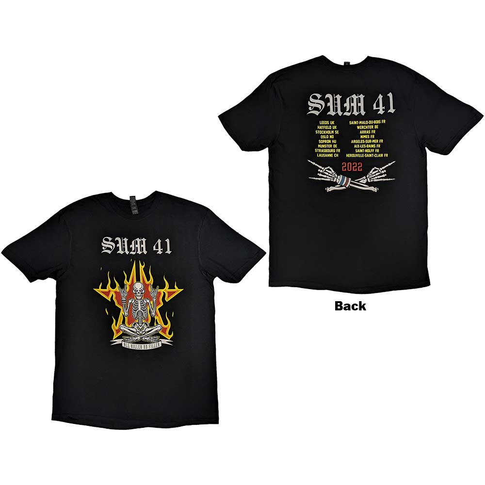 Sum 41 Unisex T-Shirt: AKNF Skeleton European Tour 2022