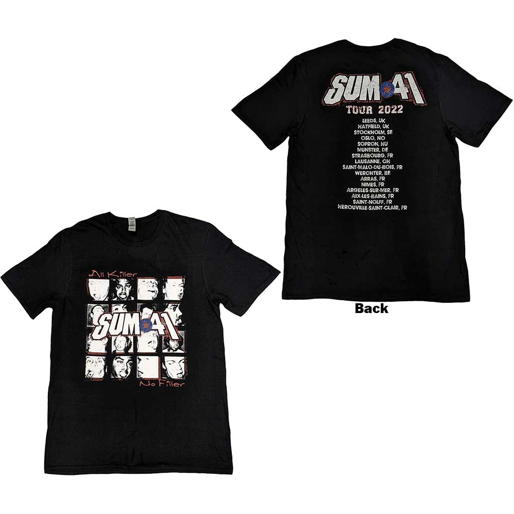 Sum 41 Unisex T-Shirt: AKNF Grid European Tour 2022