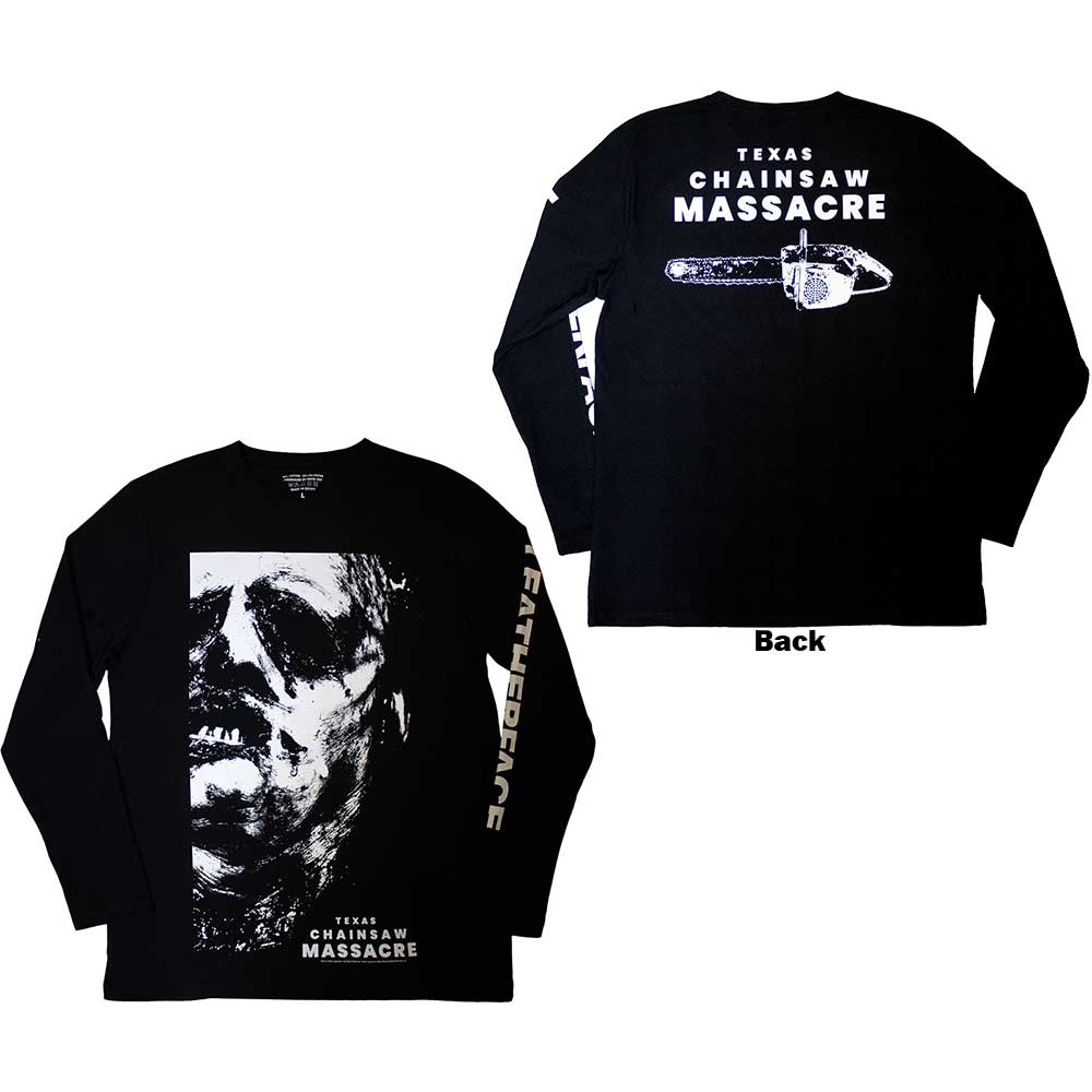 The Texas Chainsaw Massacre Unisex Long Sleeve T-Shirt: Leather Face