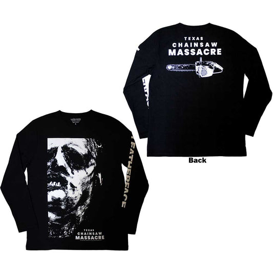 The Texas Chainsaw Massacre Unisex Long Sleeve T-Shirt: Leather Face