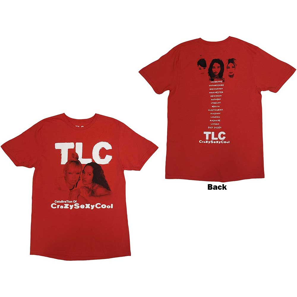 TLC Unisex T-Shirt: CeleBraTion Of CSC European Tour 2022 (Back Print & Ex-Tour) (X-Large)