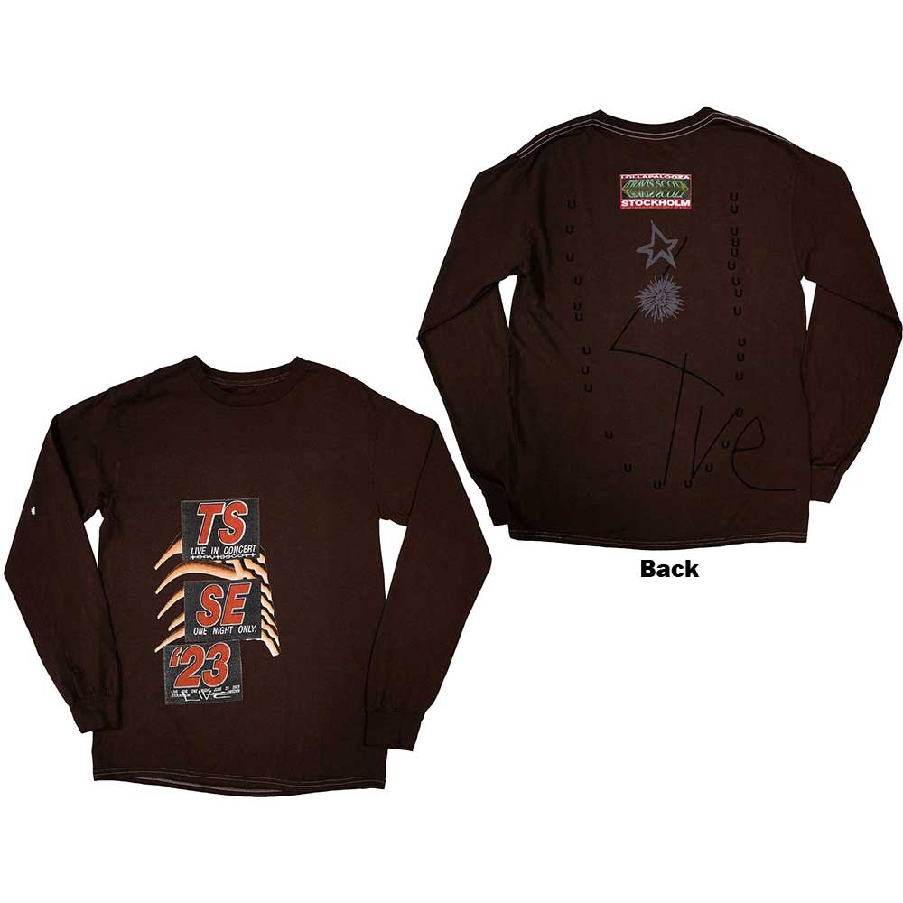 Travis Scott Unisex Long Sleeve T-Shirt: Summer Run 2023 Stockholm