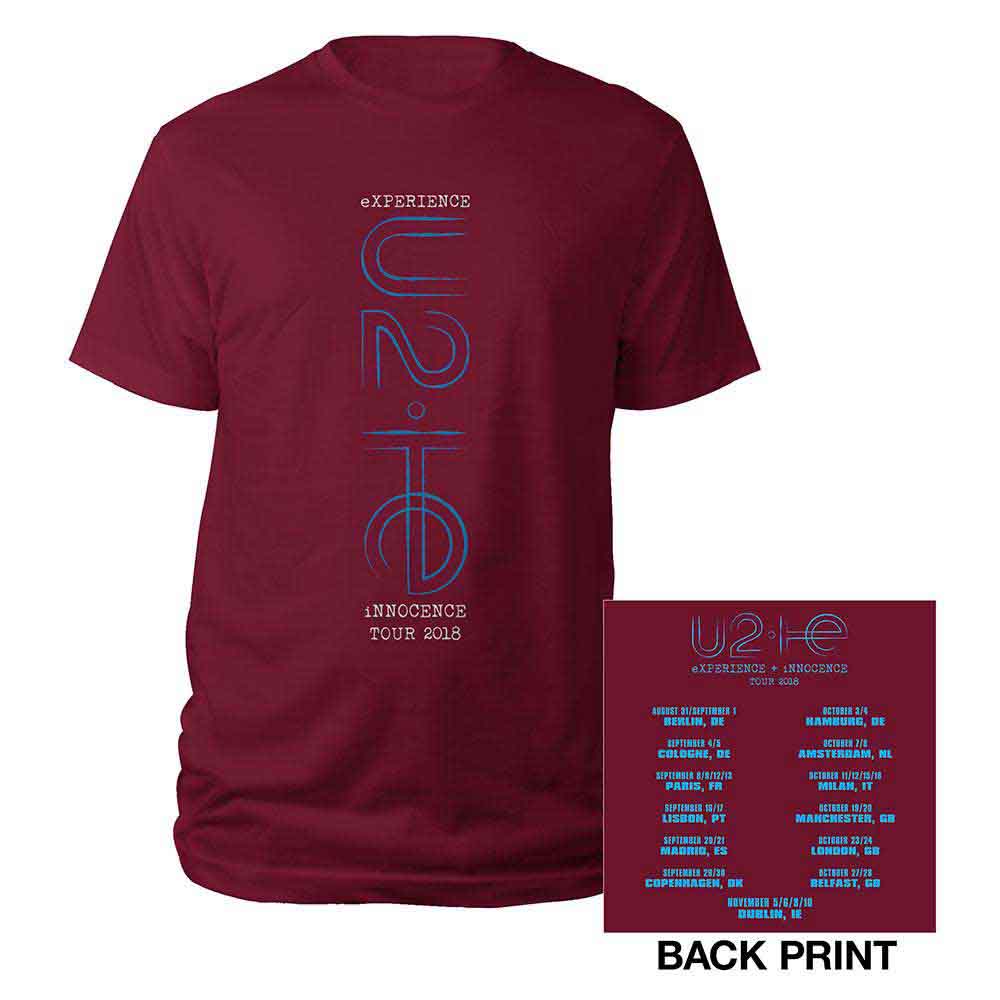U2 Unisex T-Shirt: I+E London Event 2018