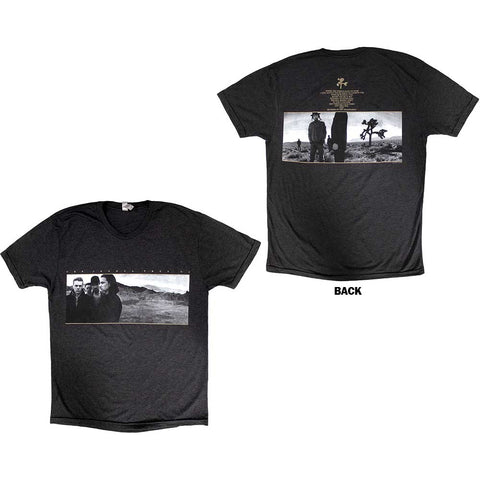 U2 Unisex T-Shirt: Joshua Tree Dates 2017 (Back Print) (Ex-Tour)