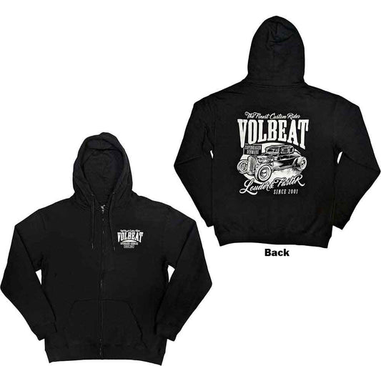 Volbeat Unisex Zipped Hoodie: Louder and Faster