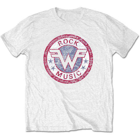 Weezer Unisex T-Shirt: Rock Music (Retail Pack)