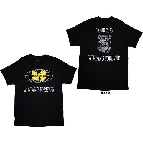 Wu-Tang Clan Unisex T-Shirt: Tour '23 Wu-Tang Forever (Back Print & Ex-Tour)