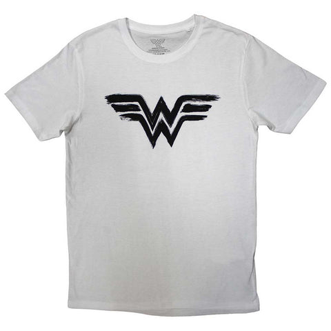 DC Comics Unisex T-Shirt: Wonder Woman - Black Paint Logo