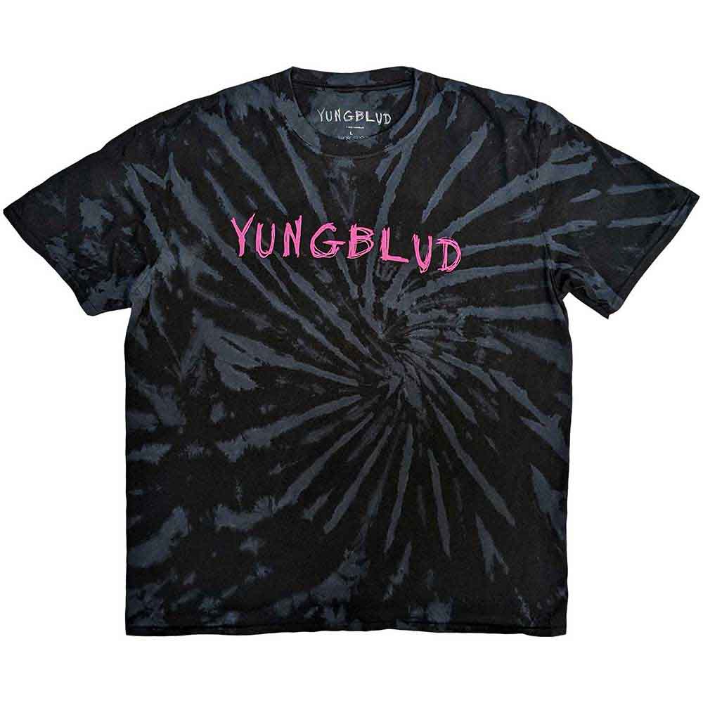 Yungblud Unisex T-Shirt: Scratch Logo (Dip-Dye) (Large)