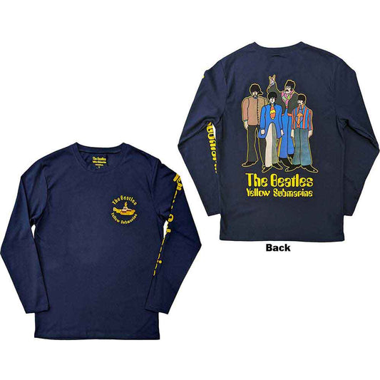The Beatles Unisex Long Sleeve T-Shirt: Yellow Submarine Band