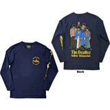 The Beatles Unisex Long Sleeve T-Shirt: Yellow Submarine Band (Back & Sleeve Print)