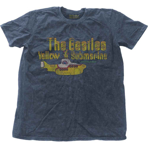 The Beatles Unisex T-Shirt: Yellow Submarine Nothing Is Real Snow Wash (Wash Collection)