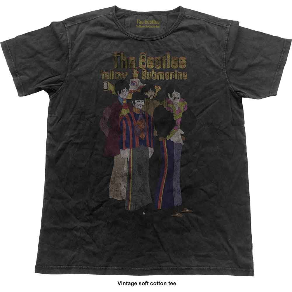 The Beatles Unisex Vintage T-Shirt: Yellow Submarine Band (X-Large)