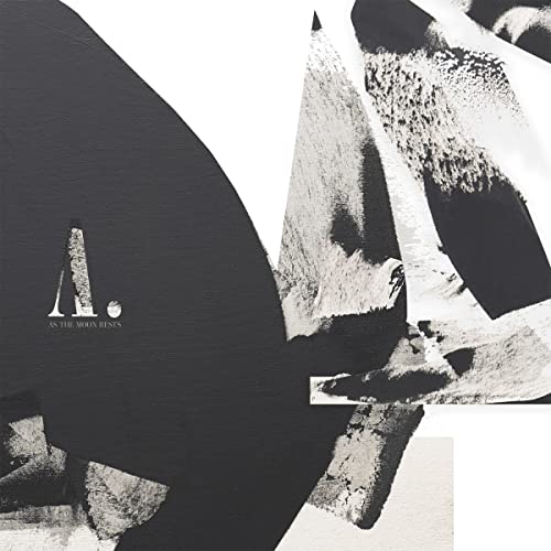 CD cover for A.a. Williams' "As The Moon Rests," abstract black and white.