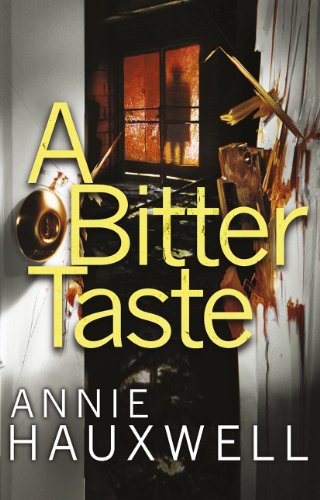 Book cover for “A Bitter Taste” with distressed building imagery.