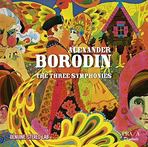 CD cover featuring colorful, stylized folk art and the name "Borodin".
