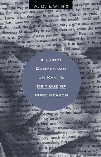 Book cover: "A Short Commentary on Kant's Critique of Pure Reason.