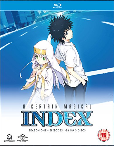 Blu-ray cover featuring two anime characters and the title "A Certain Magical Index.
