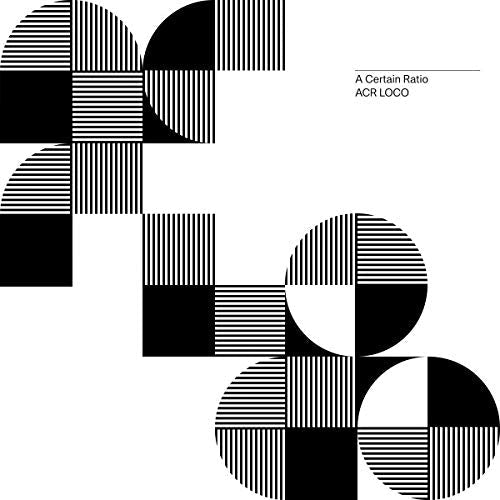 Black and white abstract geometric design with album title text.