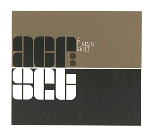 CD cover for A Certain Ratio - Acr:Set, geometric text design.