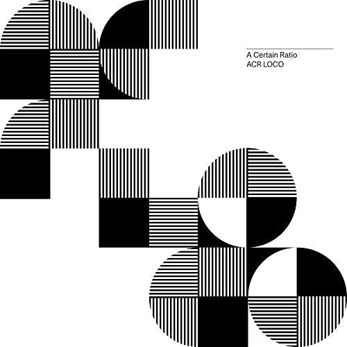 Black and white geometric album cover for A Certain Ratio’s “Berlin.”