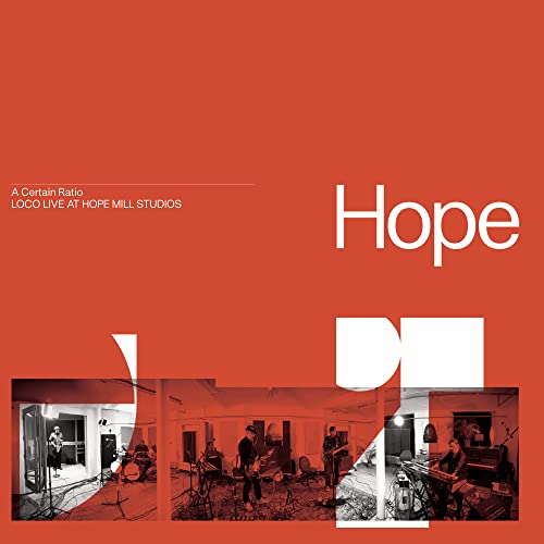 CD cover for A Certain Ratio’s “Loco Live At Hope Mill Studios” album.
