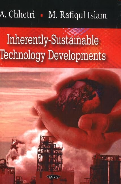 Book cover: hands holding a globe over an industrial landscape.