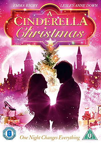 DVD cover for "A Cinderella Christmas" featuring a couple and castle.