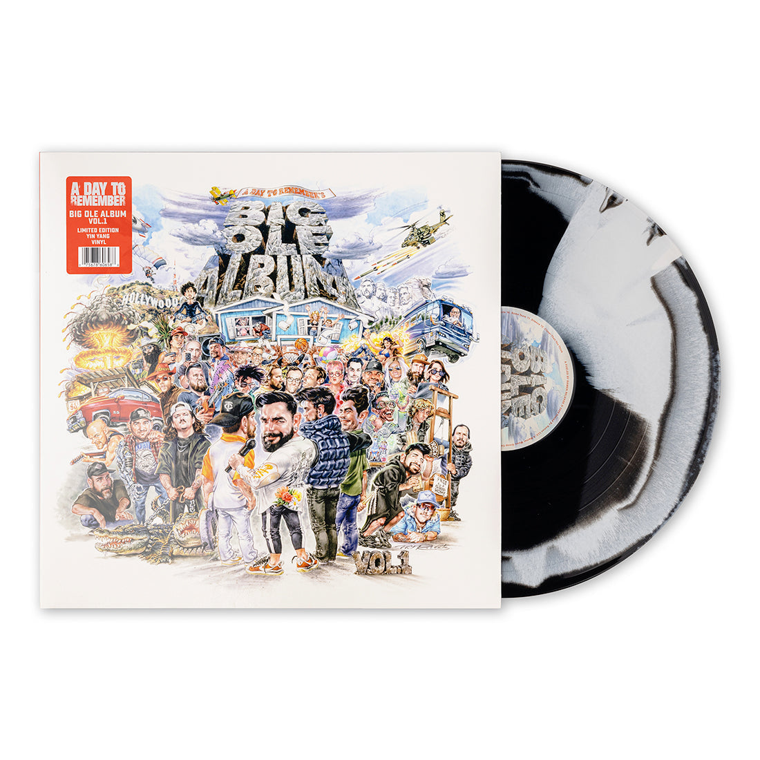 “A Day To Remember” vinyl record with illustrated album cover and black disc.