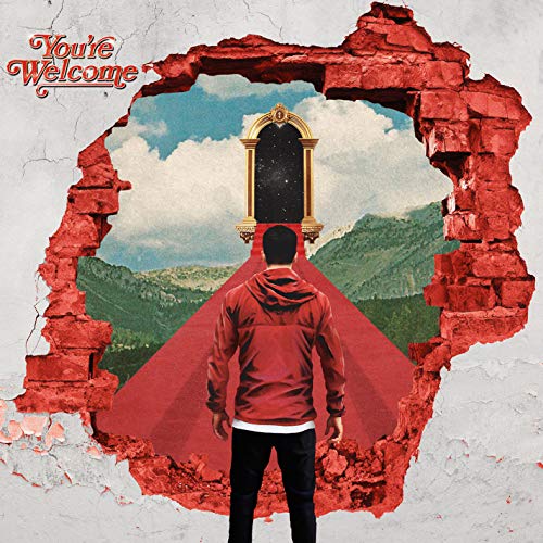 Album cover: man facing a mirrored doorway through a brick wall.