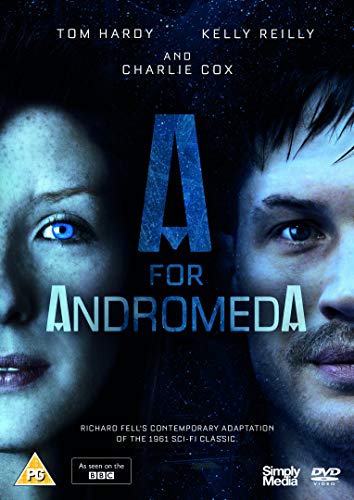 DVD cover art for A for Andromeda featuring close-ups of two actors' faces.