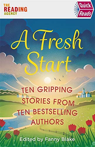 Book cover: "A Fresh Start" with a landscape and rising sun illustration.
