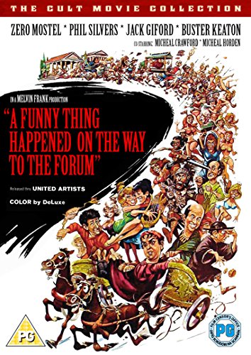 DVD cover for "A Funny Thing Happened...", chaotic illustrated scene.