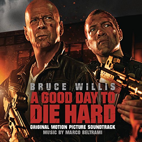 CD cover for "A Good Day to Die Hard" featuring Bruce Willis and Jai Courtney.