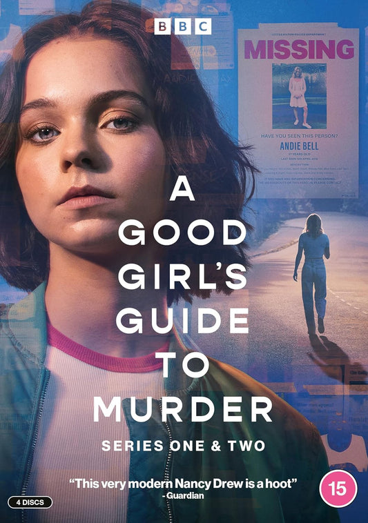 DVD cover for “A Good Girl’s Guide to Murder” featuring a young woman.
