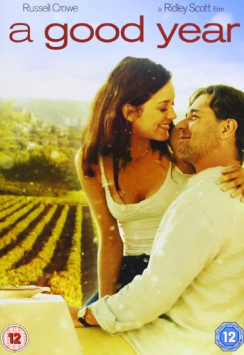 DVD cover for "A Good Year" featuring a couple in a vineyard.