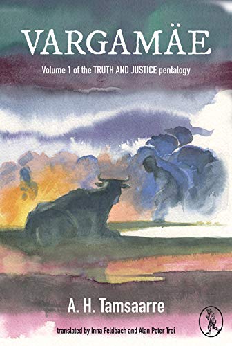 Book cover art featuring a watercolor painting of a cow and person in fields.