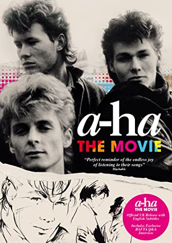 DVD cover for “a-ha: The Movie” featuring three band members’ portraits.