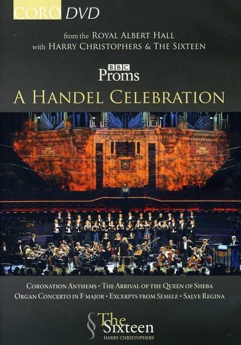 DVD cover for "A Handel Celebration" concert at Royal Albert Hall.