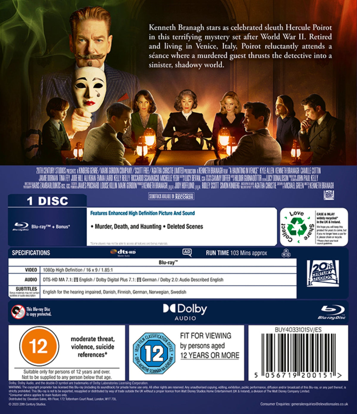 A Haunting In Venice [BLU-RAY]