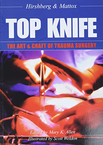 Medical textbook with trauma surgery information, likely featuring a surgical or medical image.
