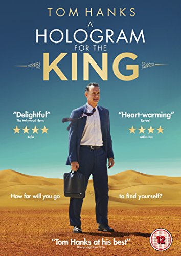 "A Hologram for the King" DVD cover featuring Tom Hanks in a desert.